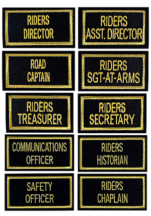 Legion Riders Officer Cap Patch